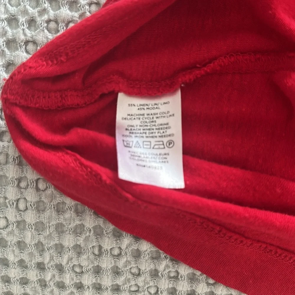 LOFT linen blend Tee shirt - Picture 4 of 6